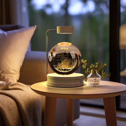 Crystal Ball Cosmic Night Light – USB Powered, Warm Bedside Lamp, Birthday Gift